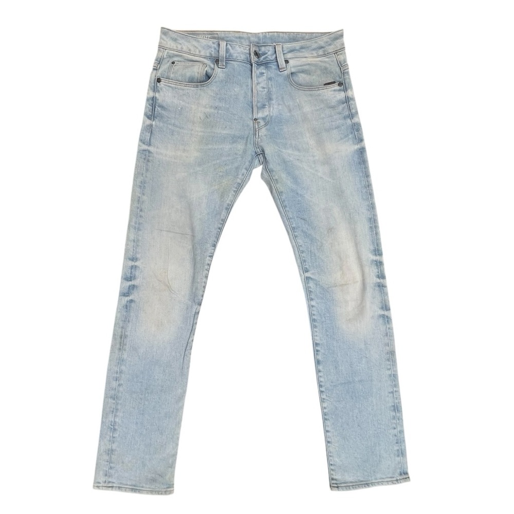 👖 G-Star RAW Attacc Straight Jeans Men’s 31x32 Light Wash Button Fly